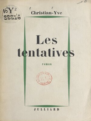 cover image of Les tentatives